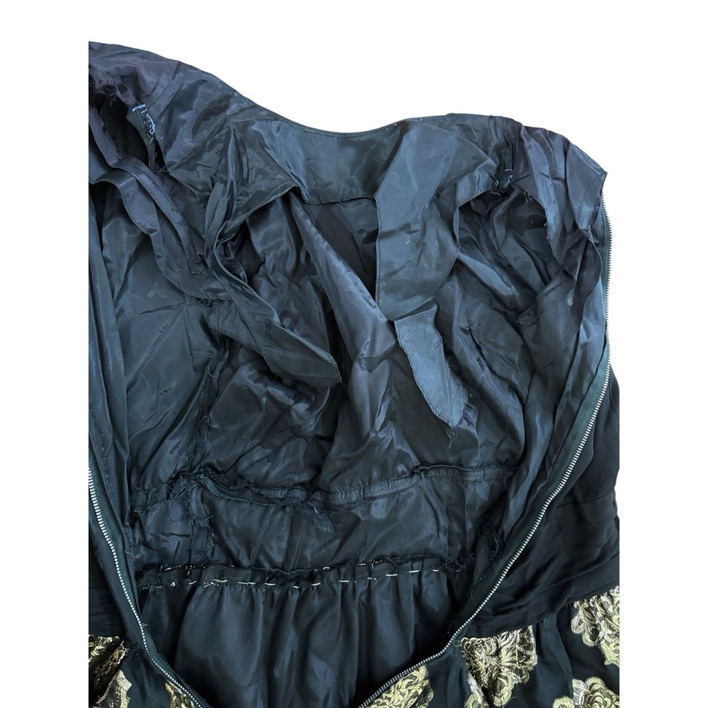 Vtg 50s 60s Parade NY Dress Cocktail Gold Brocade Silk Jersey Bodice Project - Picture 10 of 10